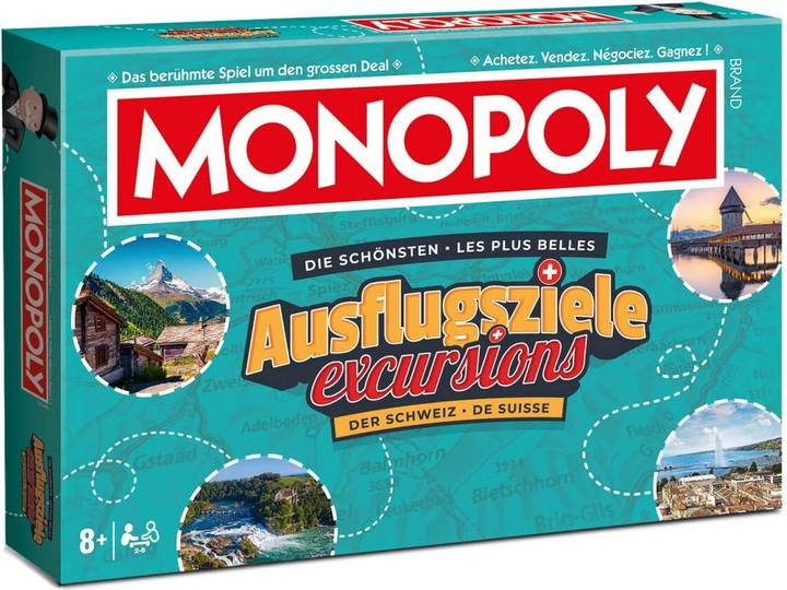 Produktbild Unique Monopoly Die schönsten Ausflugsziele der Schweiz (Französisch, Deutsch)