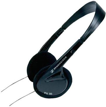 Actual product image Sennheiser PX30-II, powerful sounding mini headphones