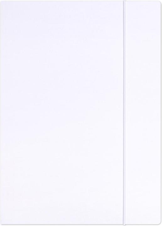 Produktbild Office Products BROPRODUKTE PREMIUM-MAPPE MIT RADIERGUMMI, A4, KARTON, OHNE DRUCK, 350G, WEISS (A4, 1 x)