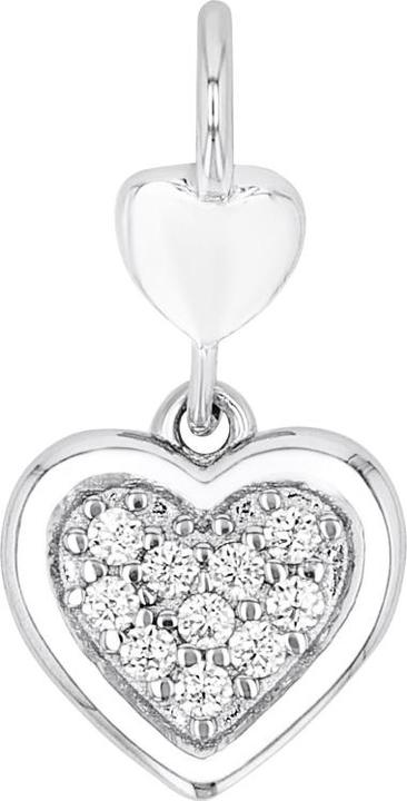 Immagine prodotto Amor Ciondolo Cupido da donna, argento 925, zirconi sintetici. | Cuore (Argento 925)