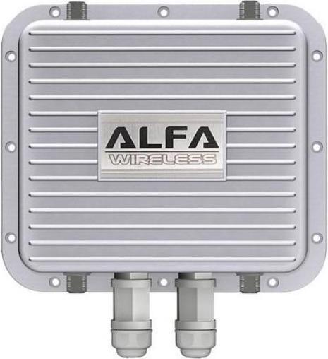 Actual product image Alfa Network AWAP02O-2E4N - IP67 Outdoor Enclosure, 2x Ethernet, 4x N female connectors