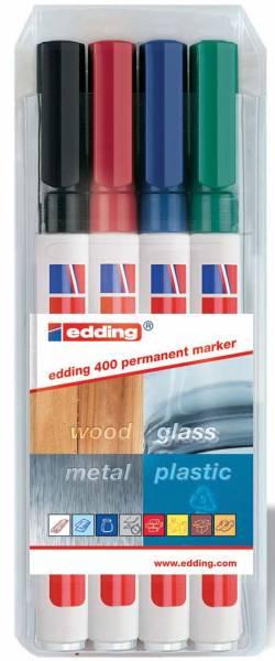 Produktbild Edding 400 (Blau, Schwarz, Rot, Grün, 1 mm, 1 x)