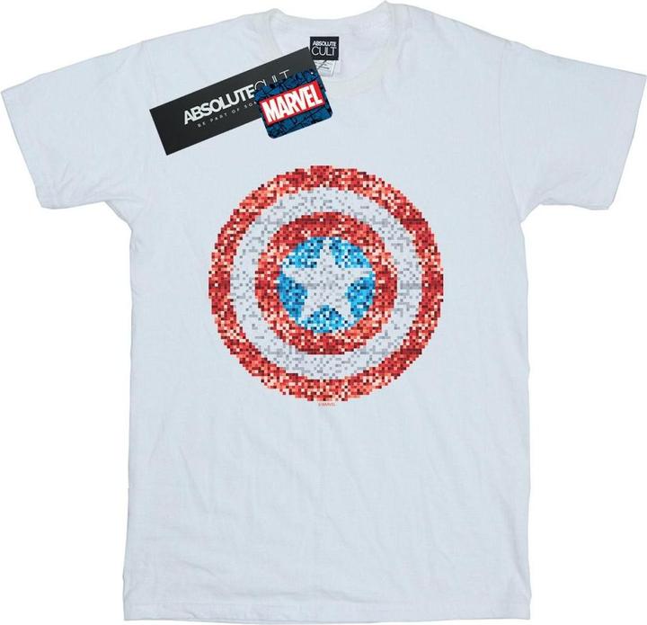 Captain America Pixelated Shield TShirt Mädchen
