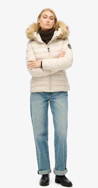 Actual product image Superdry 's padded down jacket fuji faux fur (XS)
