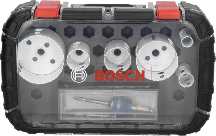Produktbild Bosch Professional Zubehör 9-teiliges Elektriker-Set, 4 Lochsägen Progressor for Wood&Metal (19 mm, 25 mm, 38 mm, 44 mm, 83 mm, 68 mm)