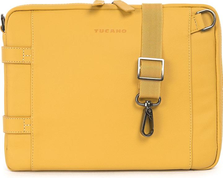 Image du produit Tucano Tema Cross-Body, étui en cuir pour tablette pour iPad mini, tablettes jusqu'à 8 pouces, jaune