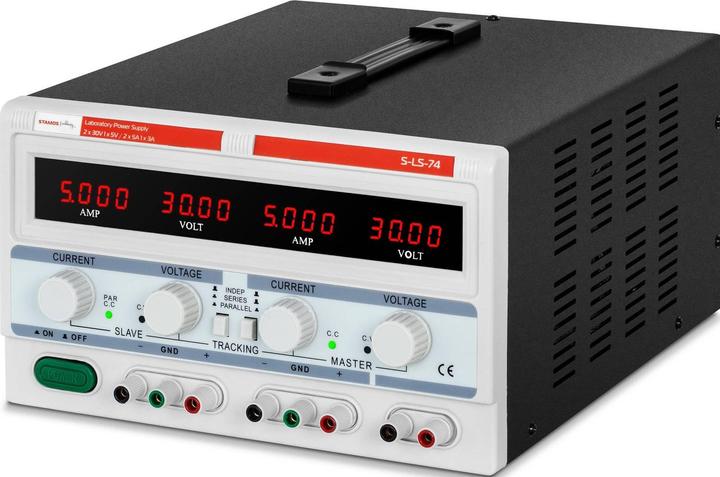 Actual product image Stamos Labornetzgerät regelbar Labornetzteil Netzgerät Netzteil Trafo 2 x 30 V /5 A DC