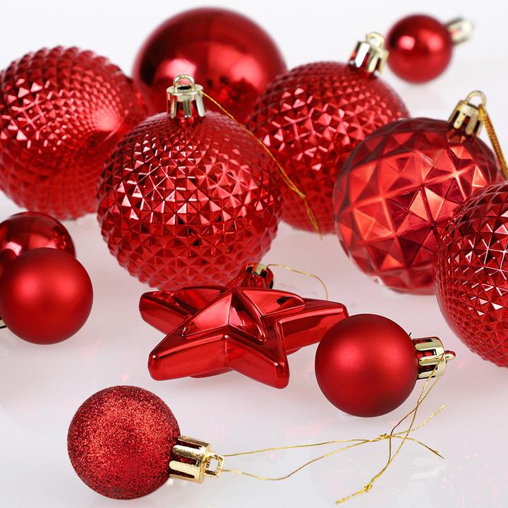 Produktbild Deuba Weihnachtsbaumkugeln (66 -teilig)