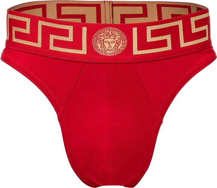 Actual product image Versace Underpants Thong Jersey Topeka Bi-Stretch Cotton Organic New Logo (M, Single pack)