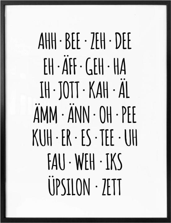 Image du produit Trenddeko L'alphabet quelque peu différent (50 x 60 cm)