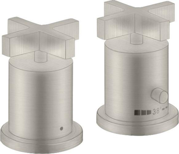 Axor Citterio 2-Loch Wannenrandthermostat mit Kreuzgriffen