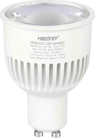 Image du produit Milight Smart LED Spot GU10 RGB+KW/WW 6W (GU10, 6 W, 550 lm, 6 x, E)