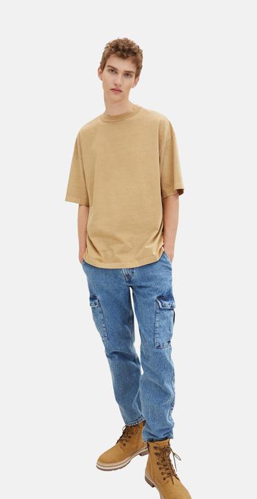 Immagine prodotto Tom Tailor Shirt Oversized-T-Shirt mit Rundhalsausschnitt aus Baumwolljersey (M)