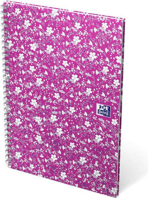 Actual product image Oxford FORME FLORAL - spiral book (B5, Lined, Hardcover)