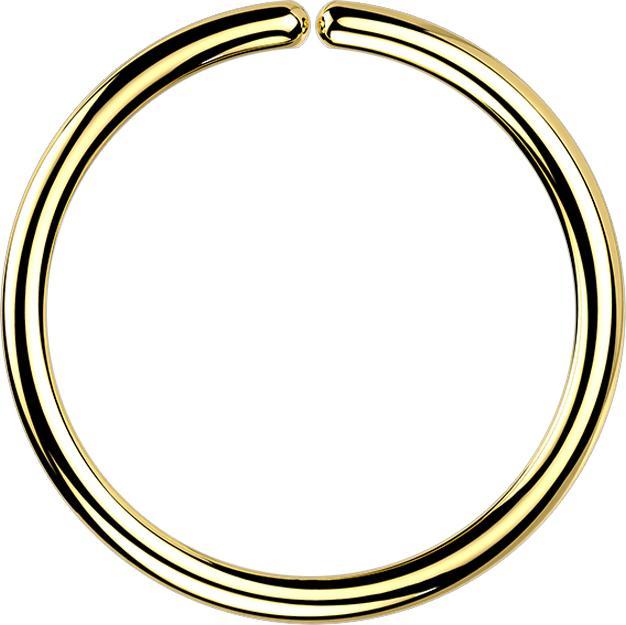 Produktbild Star Piercing Micro Piercing Ring vergoldet (ohne Messing, Titan G23)