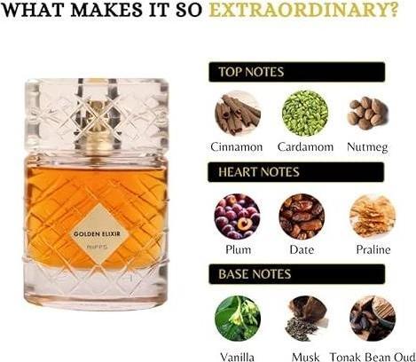 Actual product image Riiffs Golden Elixir Eau De Parfum (Eau de parfum, 100 ml)