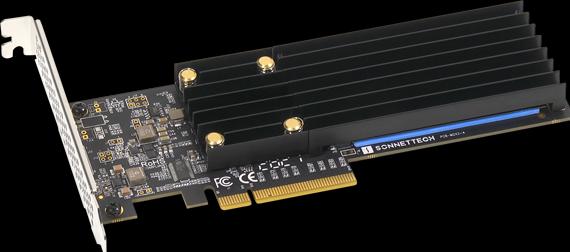 Actual product image Sonnet SSD M.2 2x4 PCIe Card