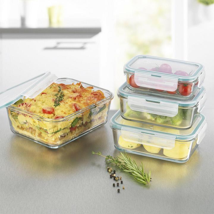 Produktbild Gourmetmaxx 4er Set Glasfrischhaltedosen (3.65 l)