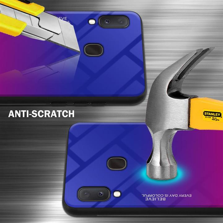 Image du produit Cadorabo Couverture en verre TPU 2 couleurs (Samsung Galaxy A20e, Samsung Galaxy A10e)