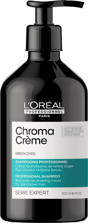 Actual product image L'Oréal Professionnel Expert Chroma Cream Shampoo Green 500 ml (500 ml, Liquid shampoo)