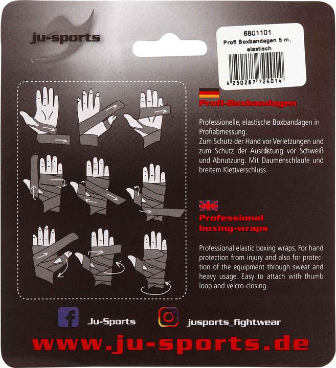 Actual product image Ju-Sports Professional boxing bandages (One size)