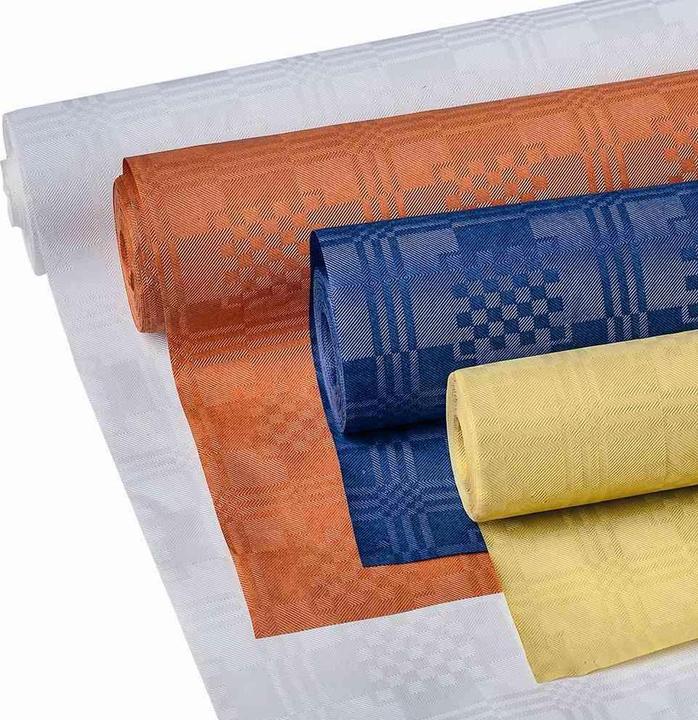 Produktbild Quickpack Papier-Tischdecke "Goldica Swing Party" 8 x 1 m blau auf Rolle