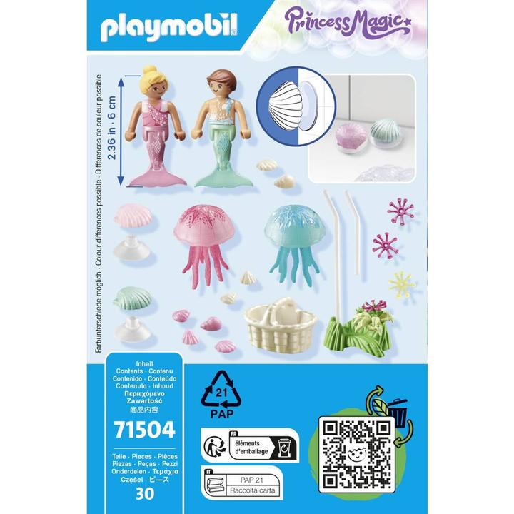 Actual product image Playmobil Mermaid children with jellyfish (71504, Playmobil Princess Magic)