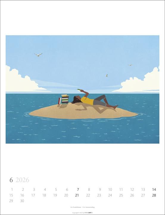 Produktbild Book Love Kalender 2026 (30 x 39 cm, Deutsch)
