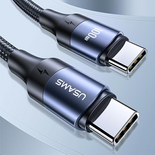 Actual product image Usams USB C — USB C (3 m, USB 2.0, 100 W)
