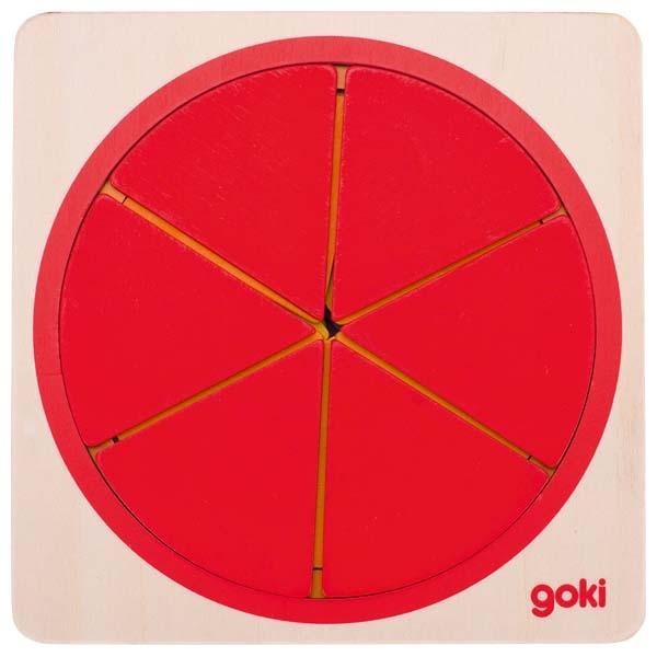 Produktbild Goki Schichtenpuzzle Kreis (21 Teile)
