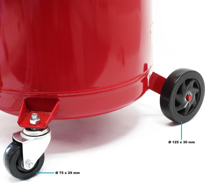 Produktbild Wiltec Ölauffanggerät 68l Altöl Ölauffangwagen 98-157cm mobil Ölauffangrollwagen