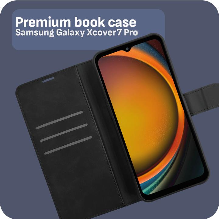 Produktbild Cazy Premium-Geldbörsen-Etui, Magnetisches Geldbörsen-Etui, Kartenfächer, Ständer (Samsung Galaxy Xcover 7)