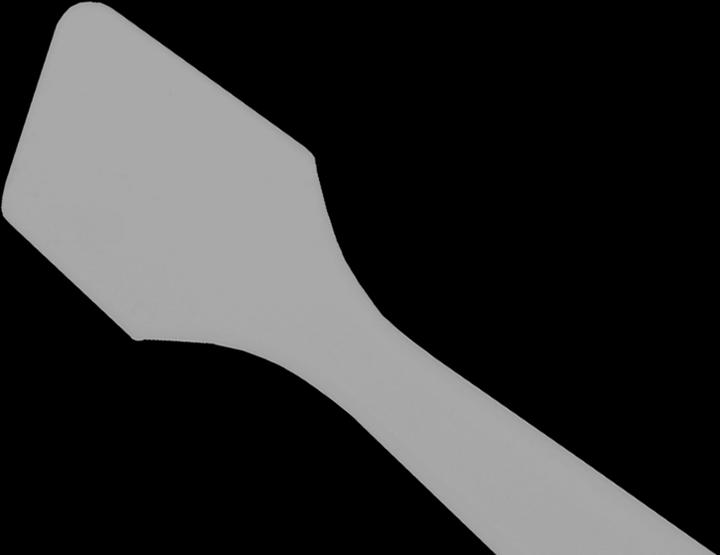 Actual product image Spatula, white frosted, small pack of 5, length: 8 cm