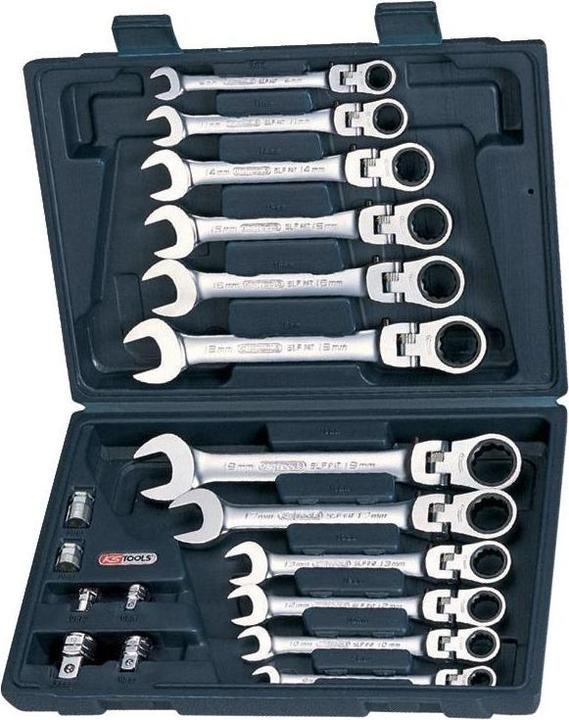 Actual product image KS Tools GEARplus® Joint Ratchet Combination Wrench Set 50 (19 mm)