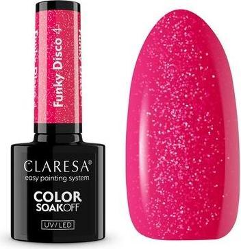 Actual product image Claresa Soak Off UV/LED Funky Disco lakier hybrydowy 4 5g (Funky Disco, UV gel varnish)
