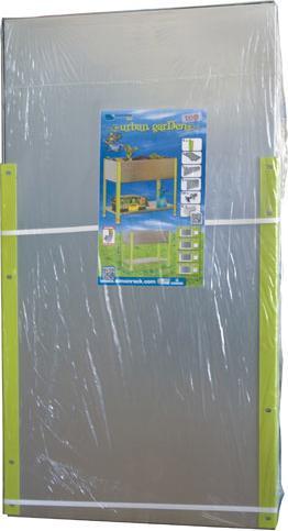Actual product image SimonRack Simon Rack Planter SIMONGARDEN URBAN TOP Metal silver, green rectangular 90.0 x 85.0 cm (90 cm)