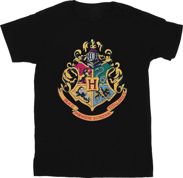 Hogwarts Crest Gold Ink TShirt Jungen