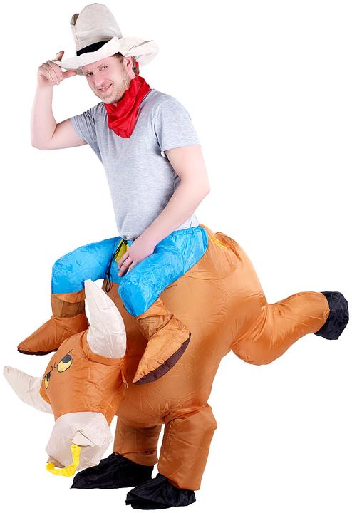 Produktbild Playtastic Selbstaufblasendes Kostüm Bullenreiter (One Size)