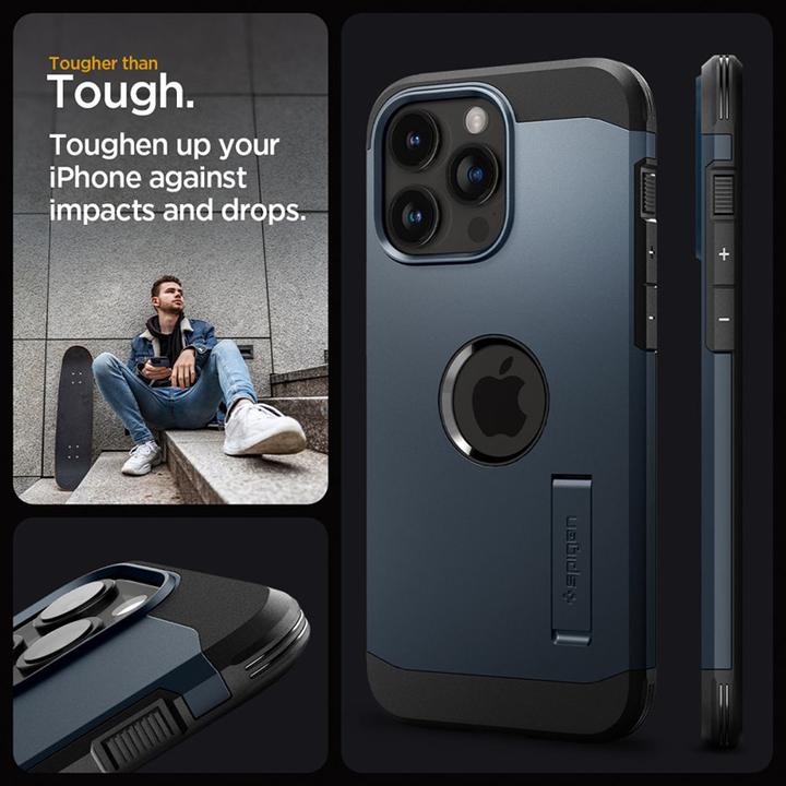 Immagine prodotto Spigen Tough Armor MagSafe, metallo ardesia - iPhone 15 Pro Max (Apple iPhone 15 Pro Max)