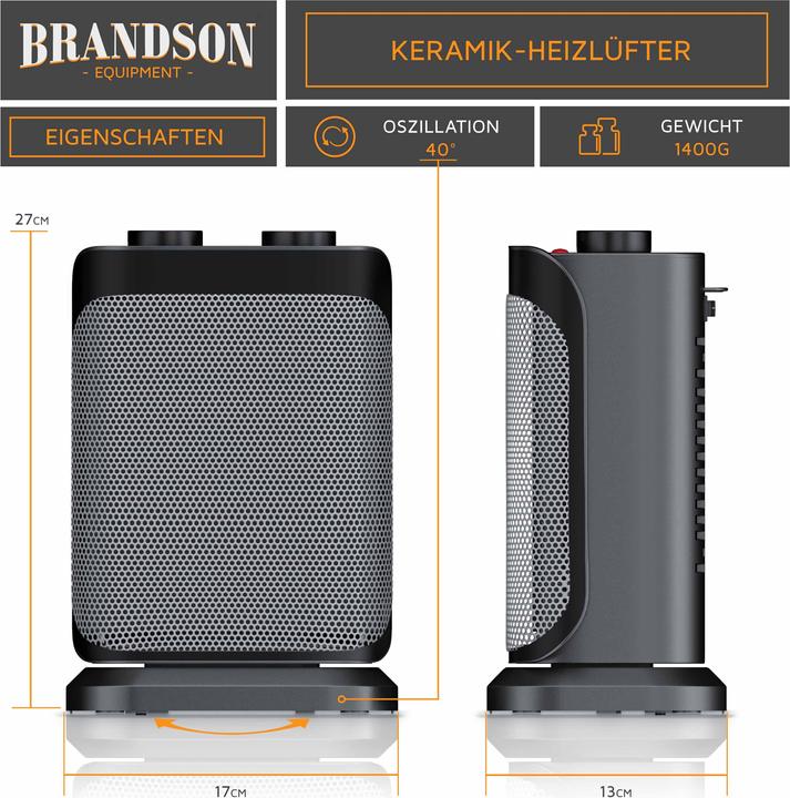 Produktbild Brandson Heizlüfter (1500 W)
