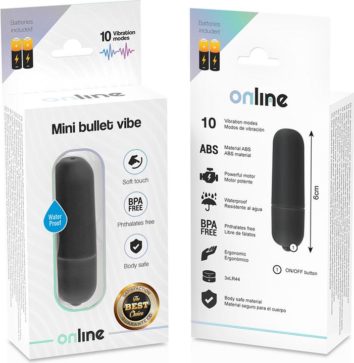 Produktbild Online Mini Bullet Vibe - Schwarz