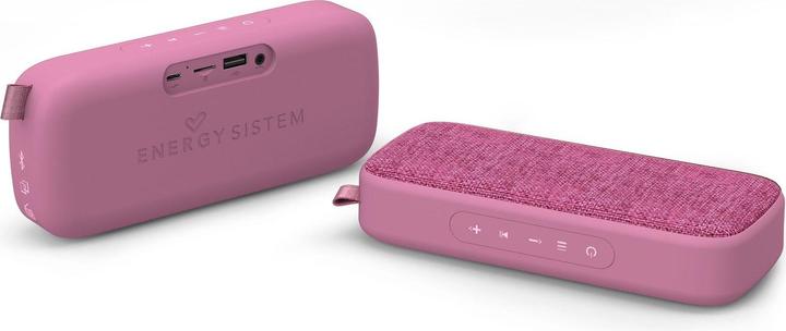 Actual product image Energy Sistem Box 3+ Portable Stereo Speaker Pink 6 W (9 h, Rechargeable battery operated)