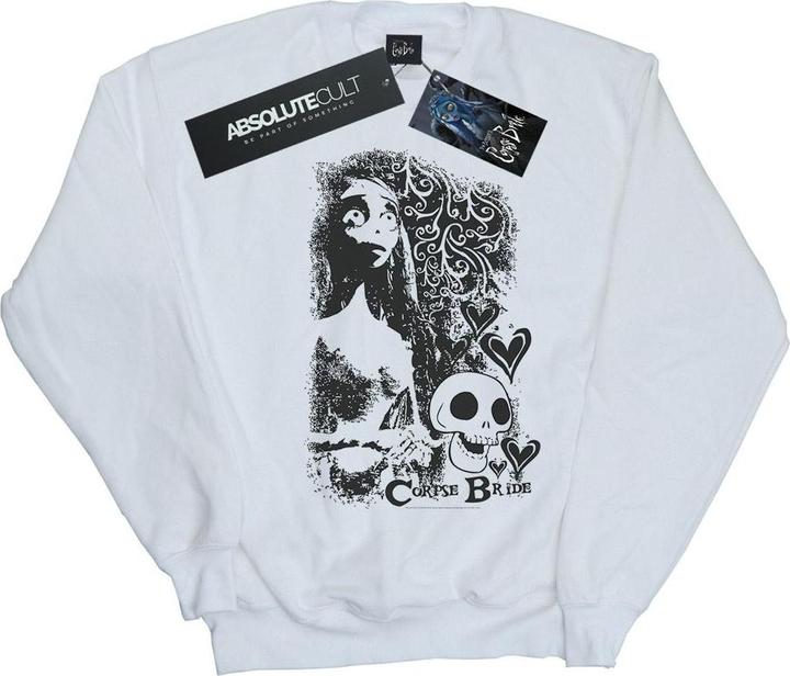 Corpse Bride Skull Logo Sweatshirt Mädchen (152, 158)