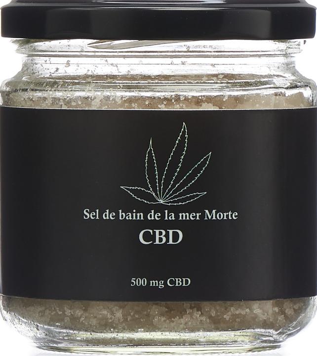 Actual product image Swiss CannaMed Dead Sea Salt with CBD (350 ml, Bath truffles)