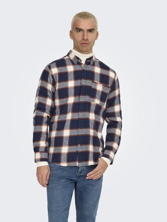 Produktbild Only & Sons Onsral Ls Slim Check Shirt (L)