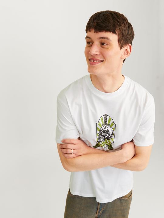 Image du produit Jack & Jones Jorseven Skull Tee Ss Crew Neck Sn (XS)