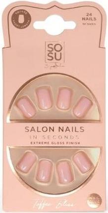 Immagine prodotto Sosu Cosmetici - Unghie artificiali Toffee Bliss (Unghie da salone) 24 pezzi (Unghie artificiali, Beatitudine mou)