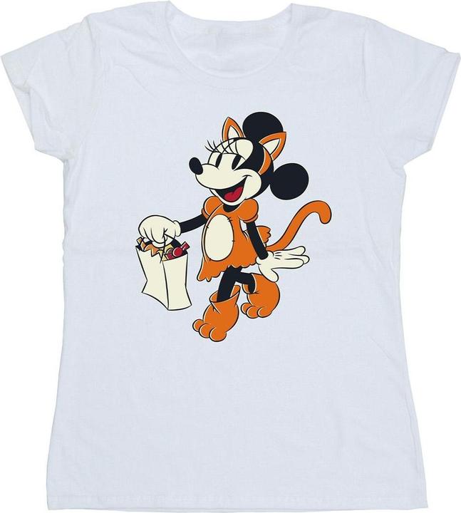 Mickey Mouse Cat Trick Or Treat TShirt (XXL)