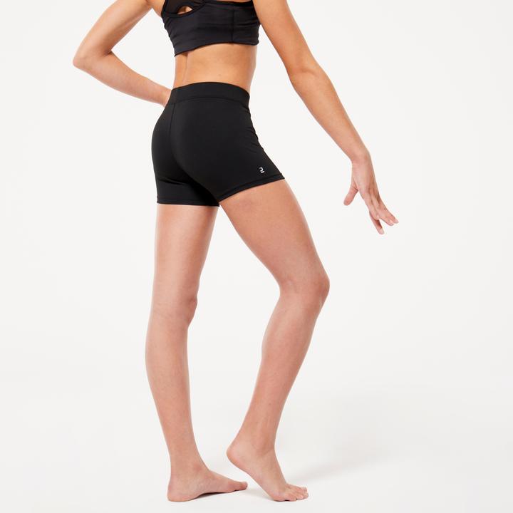 Produktbild Domyos Kurze Gymnastikhose Mädchen basic - schwarz