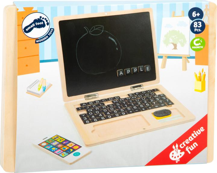 Produktbild small foot Holzlaptop mit Magnet Tafel (Deutsch)